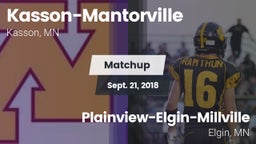 Matchup: Kasson-Mantorville vs. Plainview-Elgin-Millville  2018