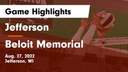 Jefferson  vs Beloit Memorial Game Highlights - Aug. 27, 2022