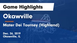 Okawville  vs Mater Dei Tourney (Highland) Game Highlights - Dec. 26, 2019