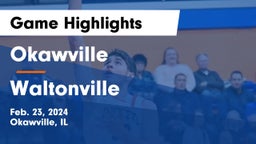 Okawville  vs Waltonville  Game Highlights - Feb. 23, 2024