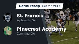 Recap: St. Francis  vs. Pinecrest Academy  2017
