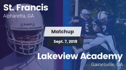 Matchup: St. Francis High vs. Lakeview Academy  2018