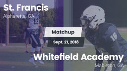 Matchup: St. Francis High vs. Whitefield Academy 2018
