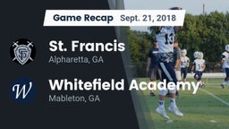Recap: St. Francis  vs. Whitefield Academy 2018