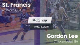 Matchup: St. Francis High vs. Gordon Lee  2018