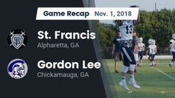 Recap: St. Francis  vs. Gordon Lee  2018