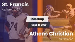 Matchup: St. Francis High vs. Athens Christian  2020