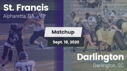 Matchup: St. Francis High vs. Darlington  2020