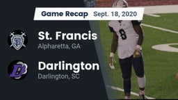 Recap: St. Francis  vs. Darlington  2020
