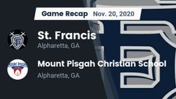Recap: St. Francis  vs. Mount Pisgah Christian School 2020