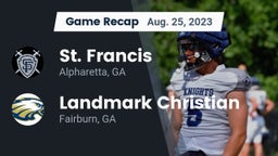 Recap: St. Francis  vs. Landmark Christian  2023