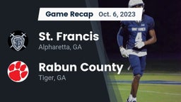 Recap: St. Francis  vs. Rabun County  2023