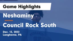 Neshaminy  vs Council Rock South  Game Highlights - Dec. 13, 2022
