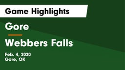 Gore  vs Webbers Falls  Game Highlights - Feb. 4, 2020