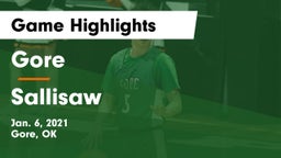 Gore  vs Sallisaw  Game Highlights - Jan. 6, 2021