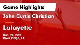 John Curtis Christian  vs Lafayette  Game Highlights - Dec. 22, 2021