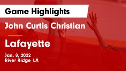 John Curtis Christian  vs Lafayette  Game Highlights - Jan. 8, 2022