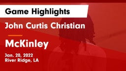 John Curtis Christian  vs McKinley  Game Highlights - Jan. 20, 2022