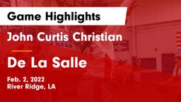 John Curtis Christian  vs De La Salle  Game Highlights - Feb. 2, 2022