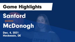 Sanford  vs McDonogh  Game Highlights - Dec. 4, 2021