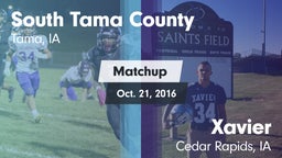 Matchup: South Tama County vs. Xavier  2016