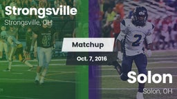 Matchup: Strongsville High vs. Solon  2016