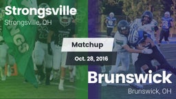 Matchup: Strongsville High vs. Brunswick  2016