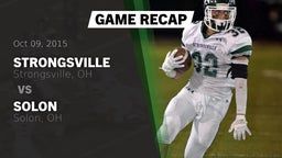 Recap: Strongsville  vs. Solon  2015