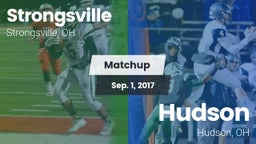 Matchup: Strongsville High vs. Hudson  2017
