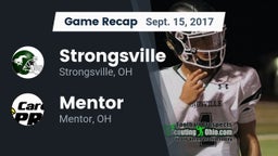 Recap: Strongsville  vs. Mentor  2017