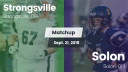 Matchup: Strongsville High vs. Solon  2018