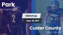 Matchup: Park  vs. Custer County  2017