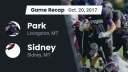 Recap: Park  vs. Sidney  2017