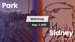 Matchup: Park  vs. Sidney  2019