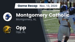 Recap: Montgomery Catholic  vs. Opp  2020