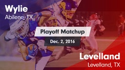 Matchup: Wylie  vs. Levelland  2016