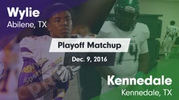 Matchup: Wylie  vs. Kennedale  2016