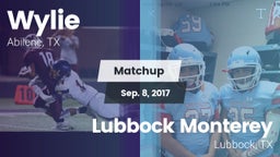 Matchup: Wylie  vs. Lubbock Monterey  2017