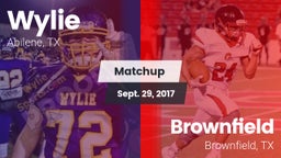 Matchup: Wylie  vs. Brownfield  2017
