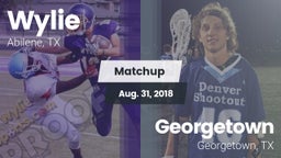 Matchup: Wylie  vs. Georgetown  2018