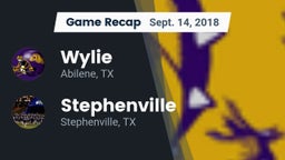 Recap: Wylie  vs. Stephenville  2018