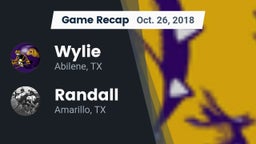 Recap: Wylie  vs. Randall  2018
