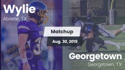 Matchup: Wylie  vs. Georgetown  2019