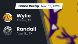 Recap: Wylie  vs. Randall  2020