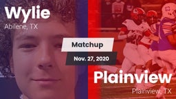 Matchup: Wylie  vs. Plainview  2020