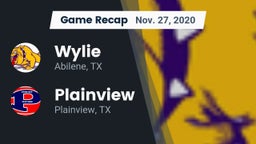Recap: Wylie  vs. Plainview  2020