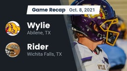 Recap: Wylie  vs. Rider  2021