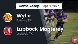 Recap: Wylie  vs. Lubbock Monterey  2022