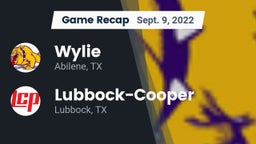 Recap: Wylie  vs. Lubbock-Cooper  2022