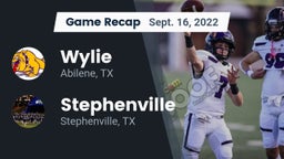 Recap: Wylie  vs. Stephenville  2022